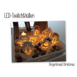 ITH - LED Teelichthüllen Gingerbread Christmas
